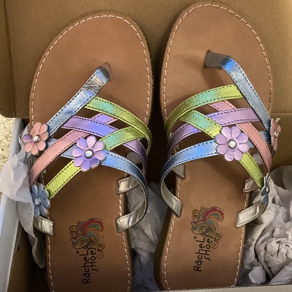 Girls size 2 sandals.  Rachel Shoes.  New: never worn out of the house. - Picture 2 of 7